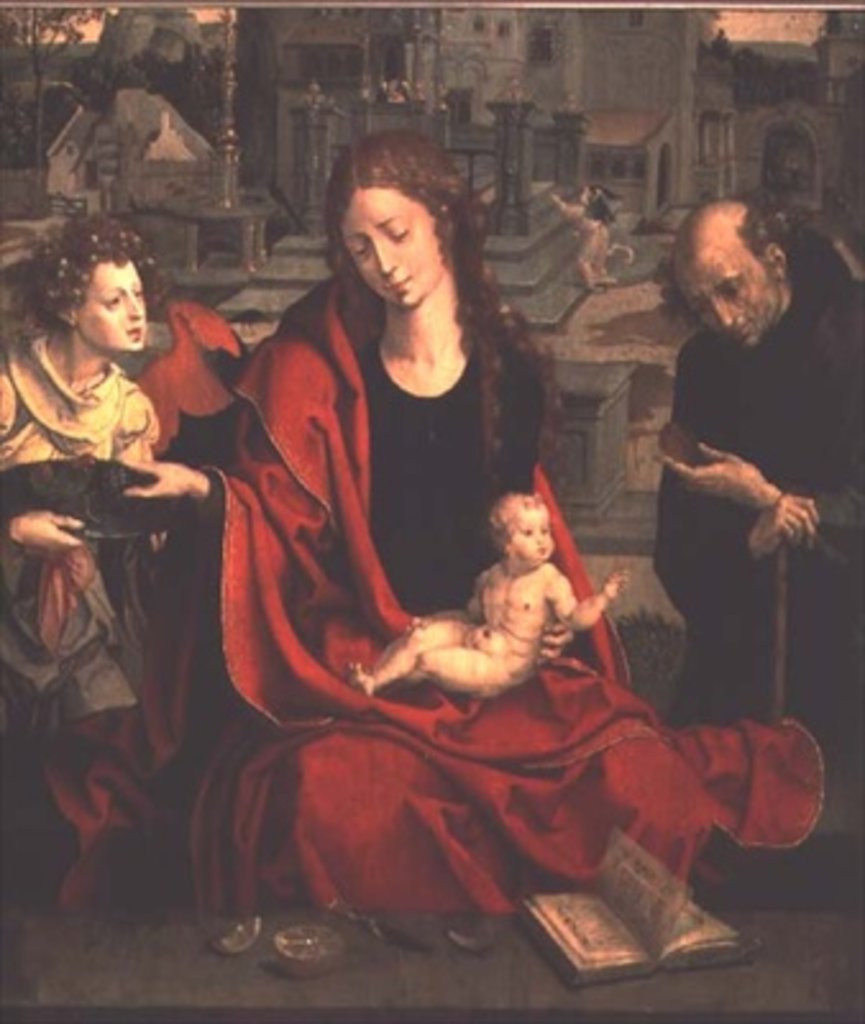 Detail of The Holy Family, 16th century by Pieter Coecke van Aelst