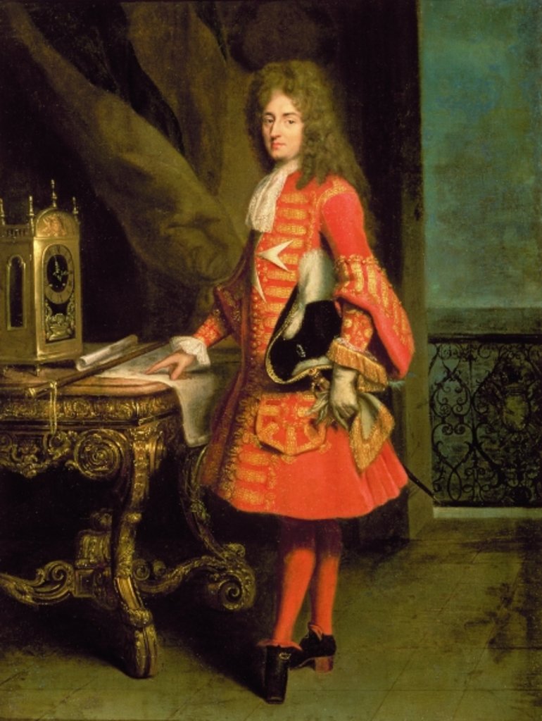 Detail of Portrait of a Cavalier, 1700 by Robert Tournieres
