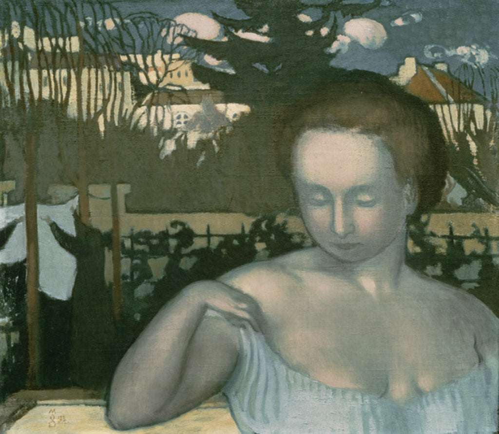 Detail of Portrait of Marthe Denis, the artist's wife, 1893 by Maurice Denis