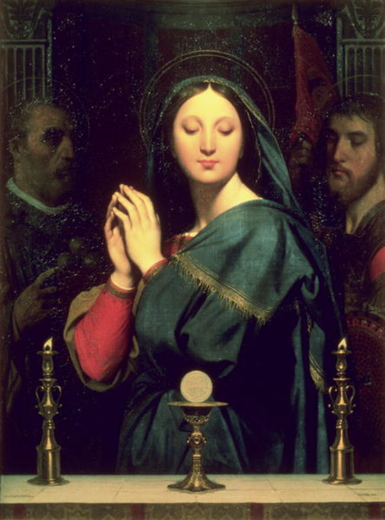 Detail of The Virgin with the Host, 1841 by Jean Auguste Dominique Ingres