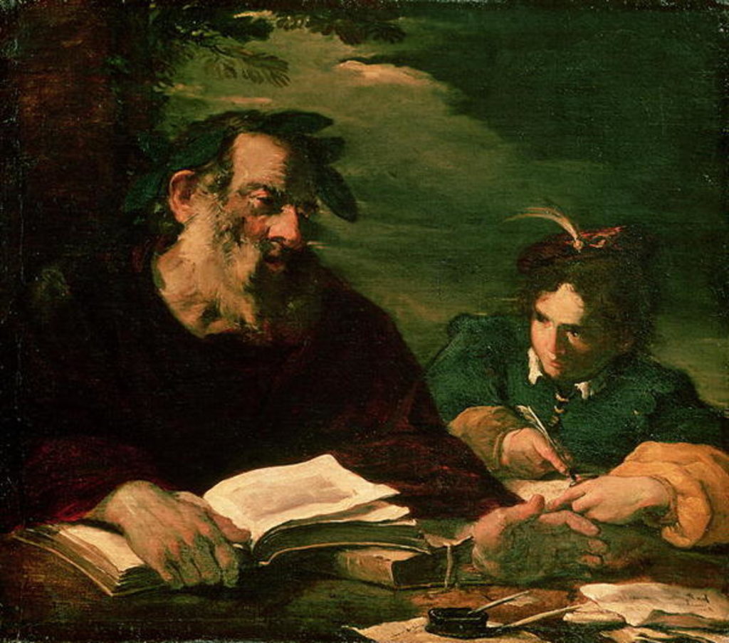 Detail of Homer Dictating his Poem by Pier Francesco Mola