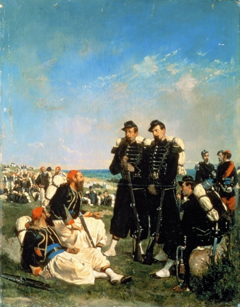 Detail of The French Encampment near Sebastopol by A. Protuet