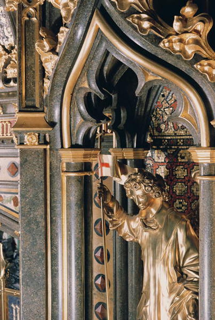Detail of Detail of the fireplace in the Robing Room by Charles & Pugin Augustus Barry