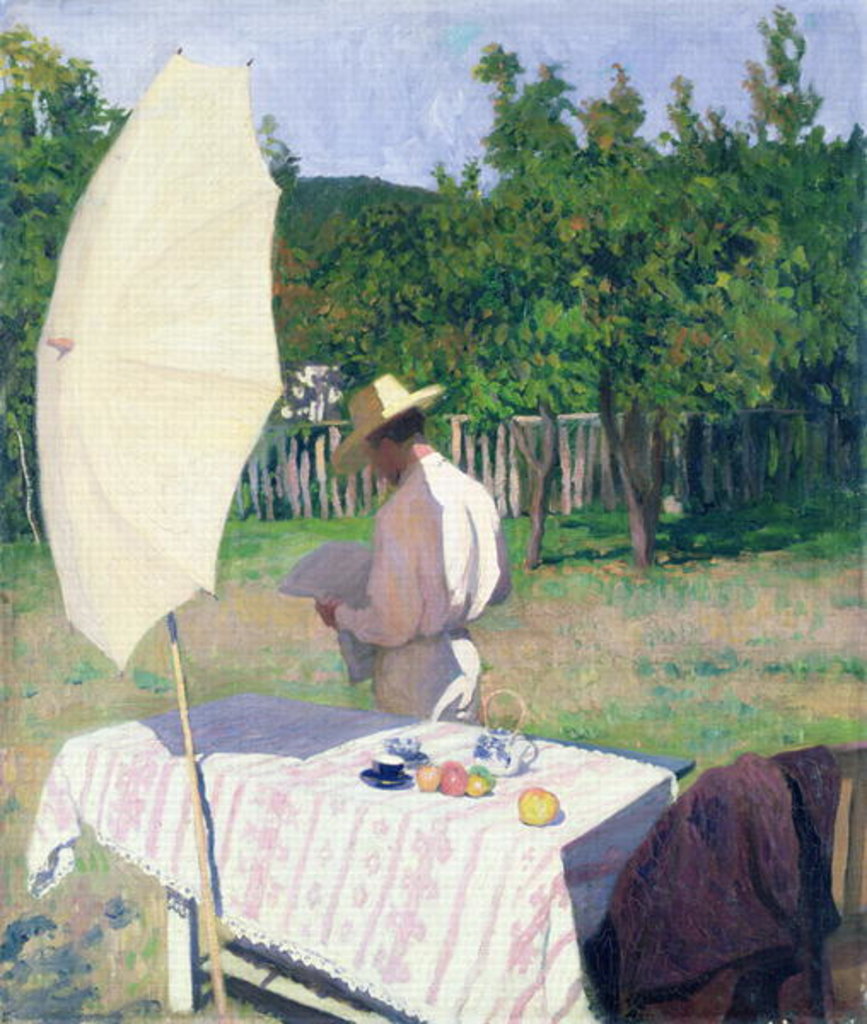 Detail of October by Karoly Ferenczy
