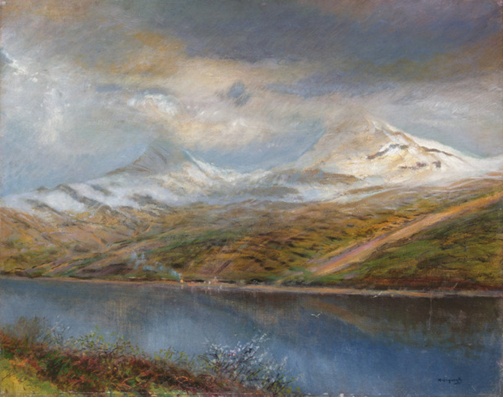 Detail of Landscape in the Tatra Mountains by Laszlo Mednyanszky