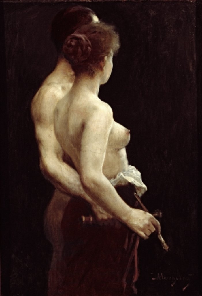 Detail of Daybreak by Margitay Tihamer