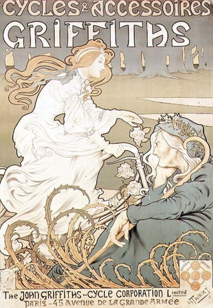 Detail of Cycling poster by Tairiet, c.1898 by Anonymous