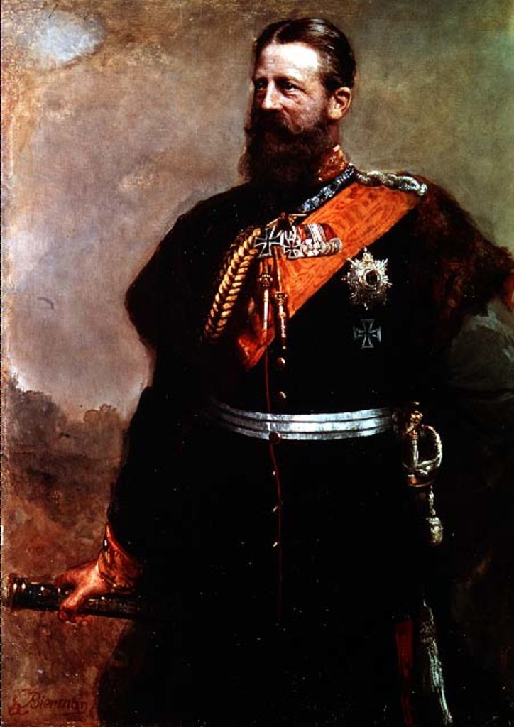 Detail of Friedrich III, 19th century by Gottlieb Biermann