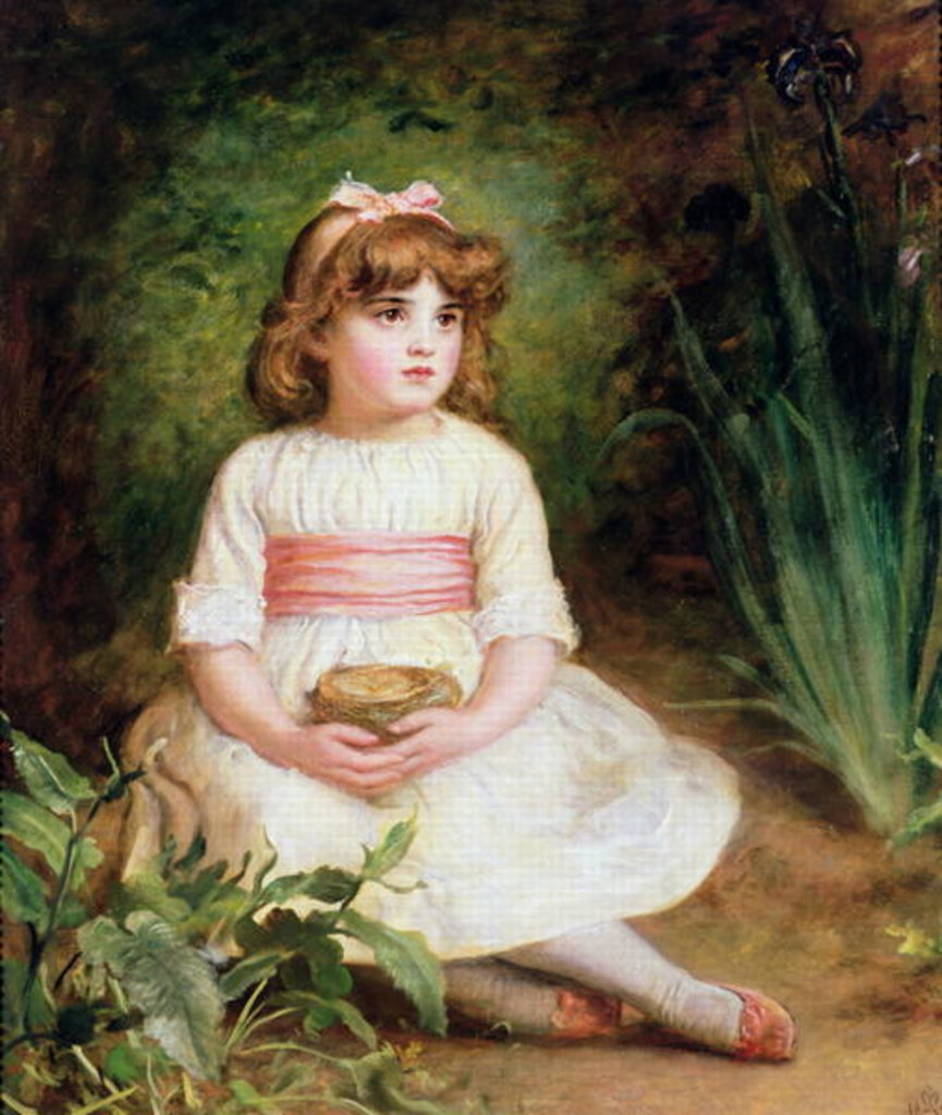 Detail of The Nest by John Everett Millais