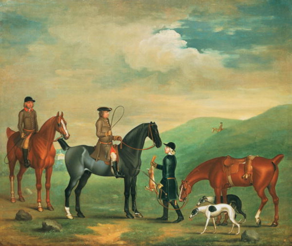 Detail of The 4th Lord Craven coursing at Ashdown Park by James Seymour
