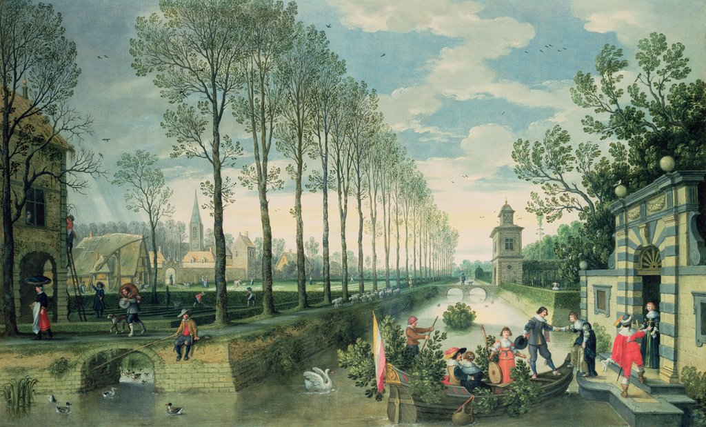 Detail of The Four Seasons: Spring by Sebastian Vrancx