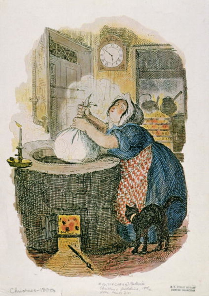 Detail of Making a Christmas Pudding by Anonymous
