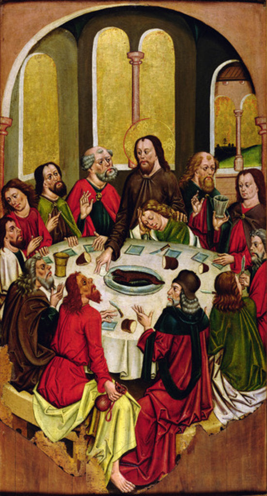 Detail of The Last Supper, Turocbela, 1480-90 by Hungarian School