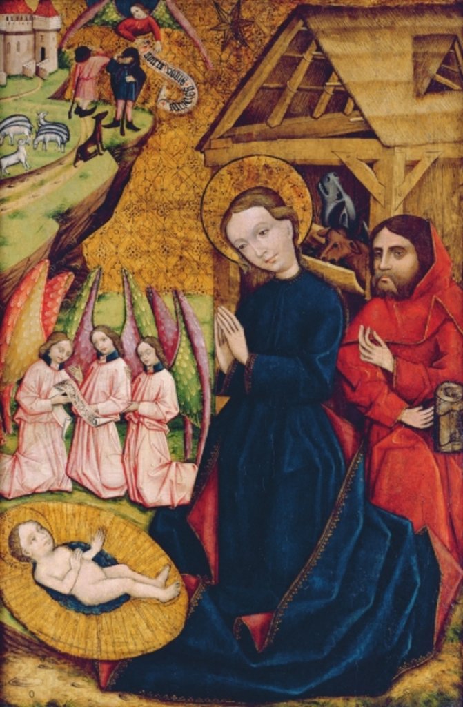 Detail of The Nativity by Master from Nemetlipcse