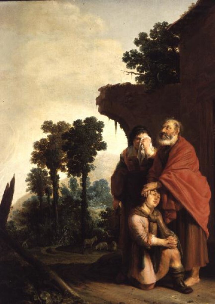 Detail of The Prodigal Son, 17th century by Salomon de Bray