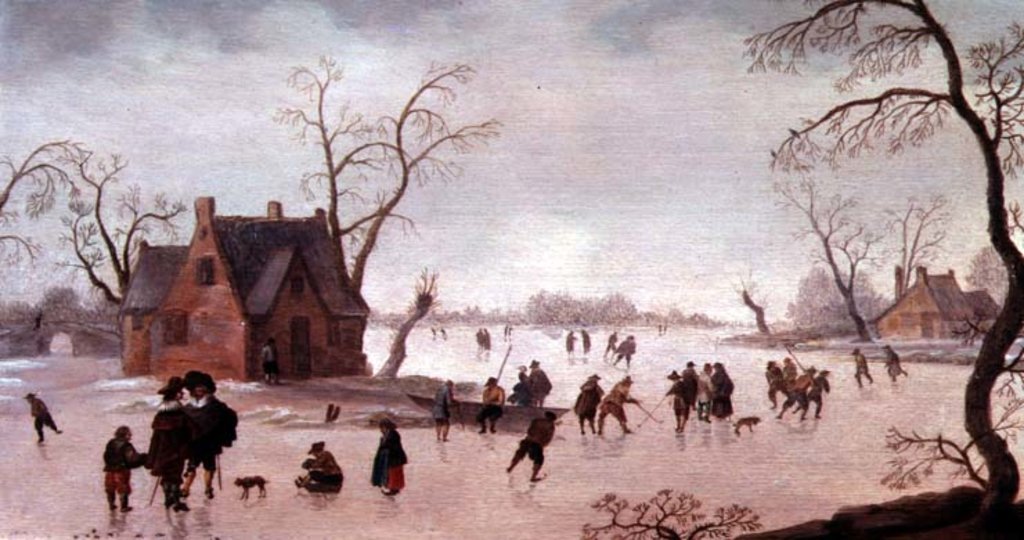 Detail of Winter Scene by Antoni Verstralen