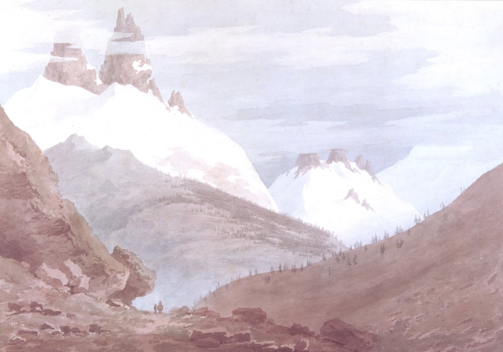 Detail of Chamonix and Martigny by John Robert Cozens