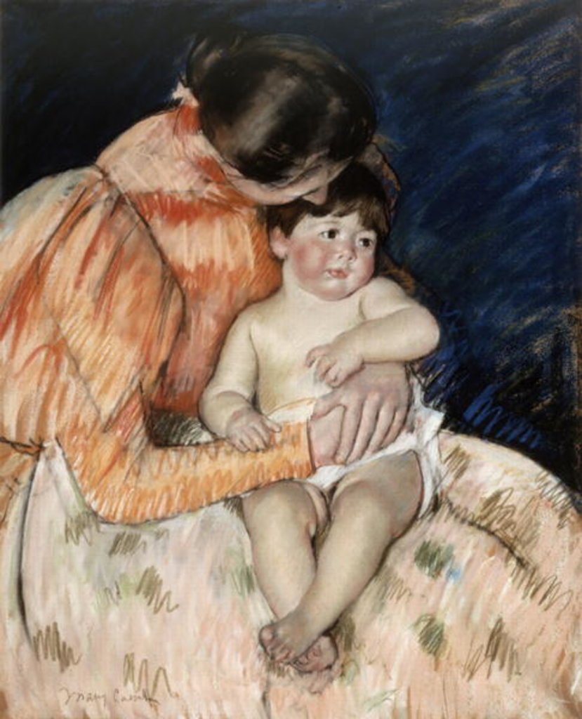 Detail of Mother and Child, c.1890 by Mary Stevenson Cassatt