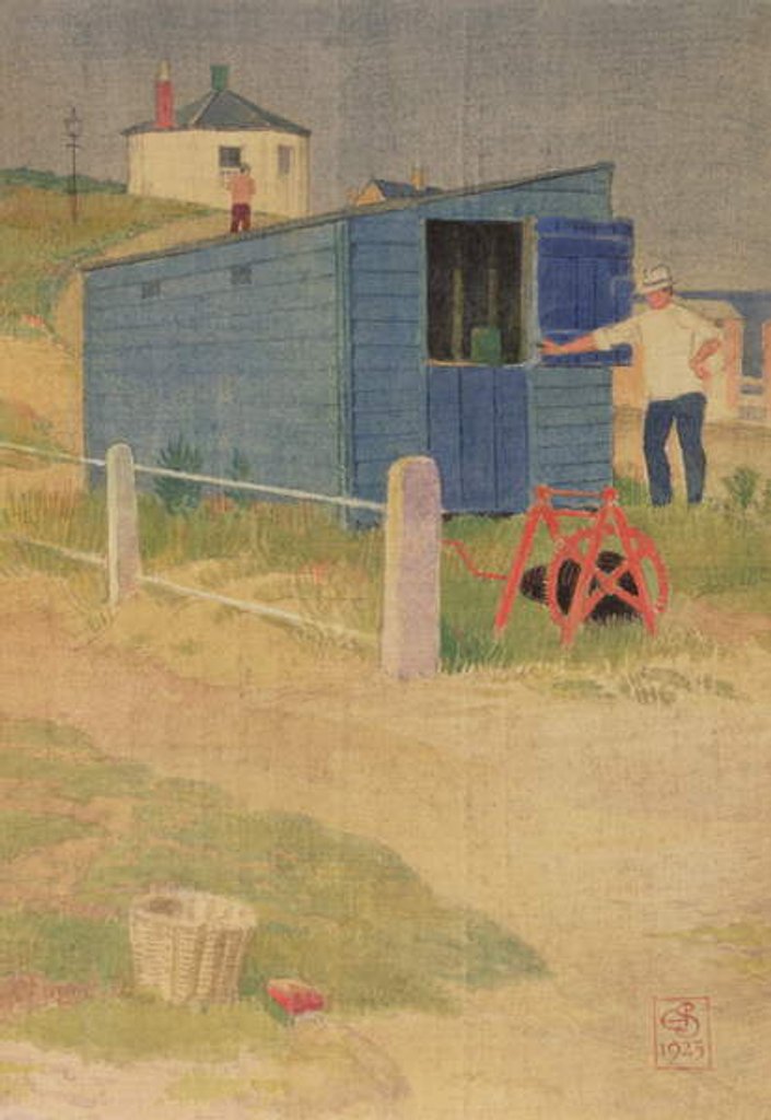 Detail of The Blue Shed, 1923 by Joseph Edward Southall