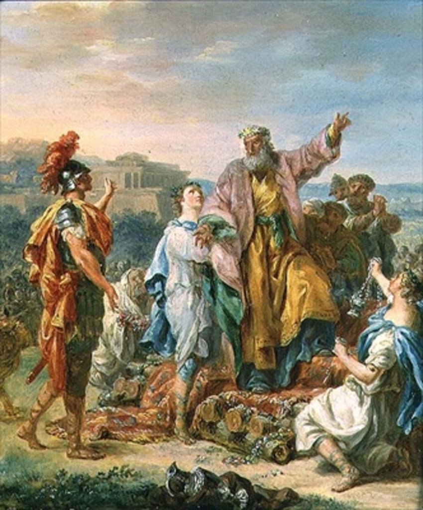 Detail of The Death of Calanus, 1779 by Jacques Antoine Beaufort