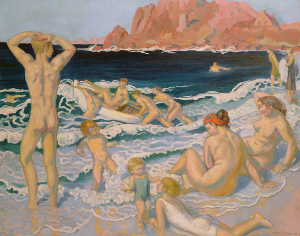 Detail of Beach Scene with a Boat by Maurice Denis