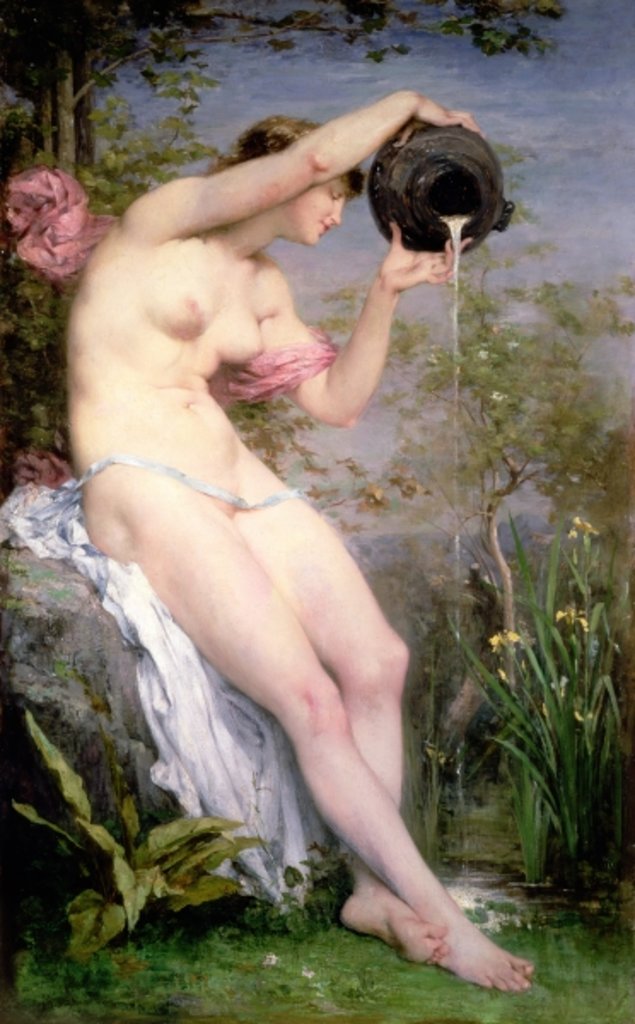Detail of The Source by Joseph Victor Ranvier