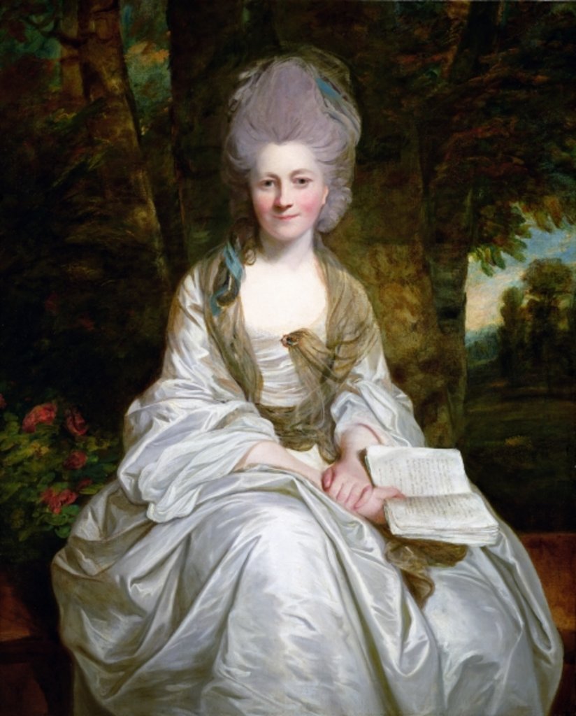 Detail of A Portrait of Dorothy Vaughan, Countess of Lisburne, c.1777 by Joshua Reynolds