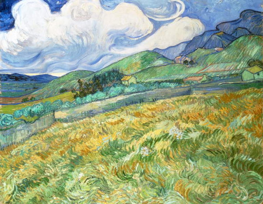 Detail of Landscape from Saint-Remy, 1889 by Vincent van Gogh