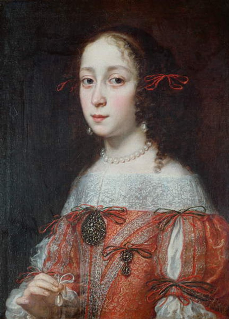 Detail of Portrait of a Lady, c.1660 by Justus Sustermans