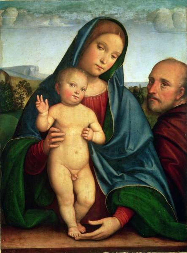 Detail of Holy Family by Il (1450-1517) Francia