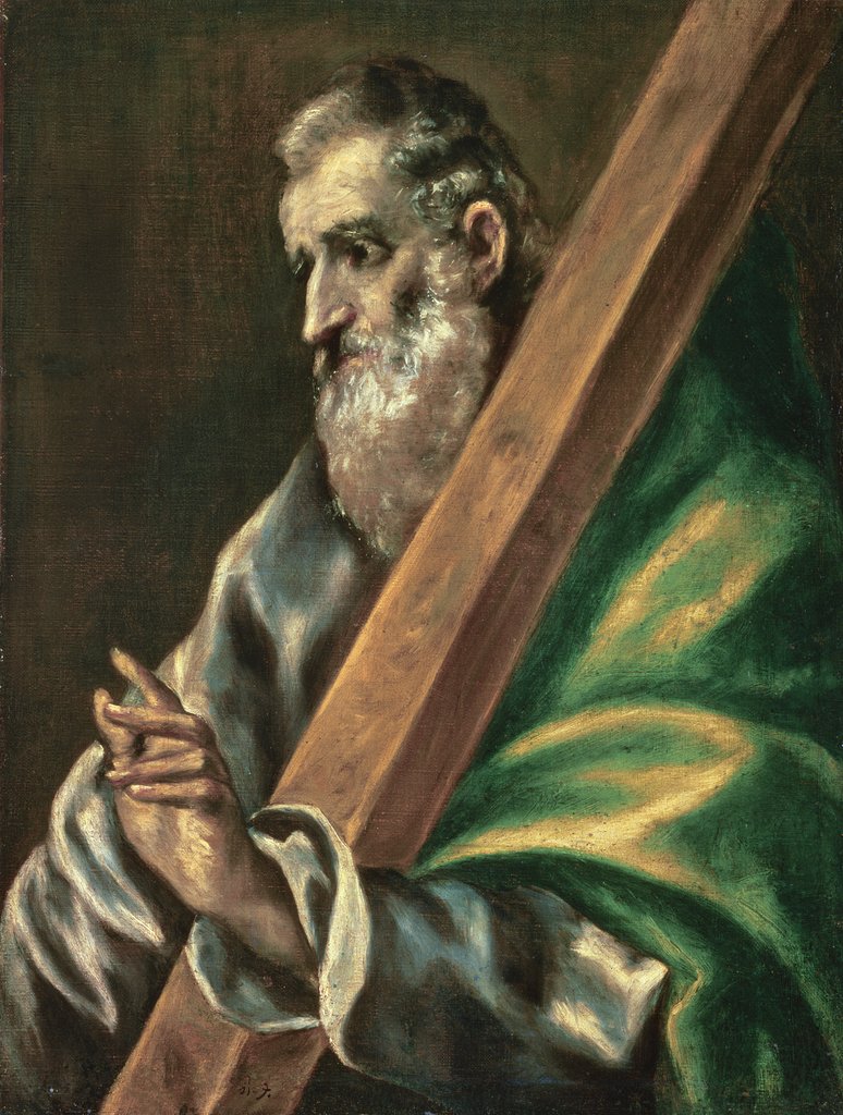 Detail of St. Andrew by El Greco