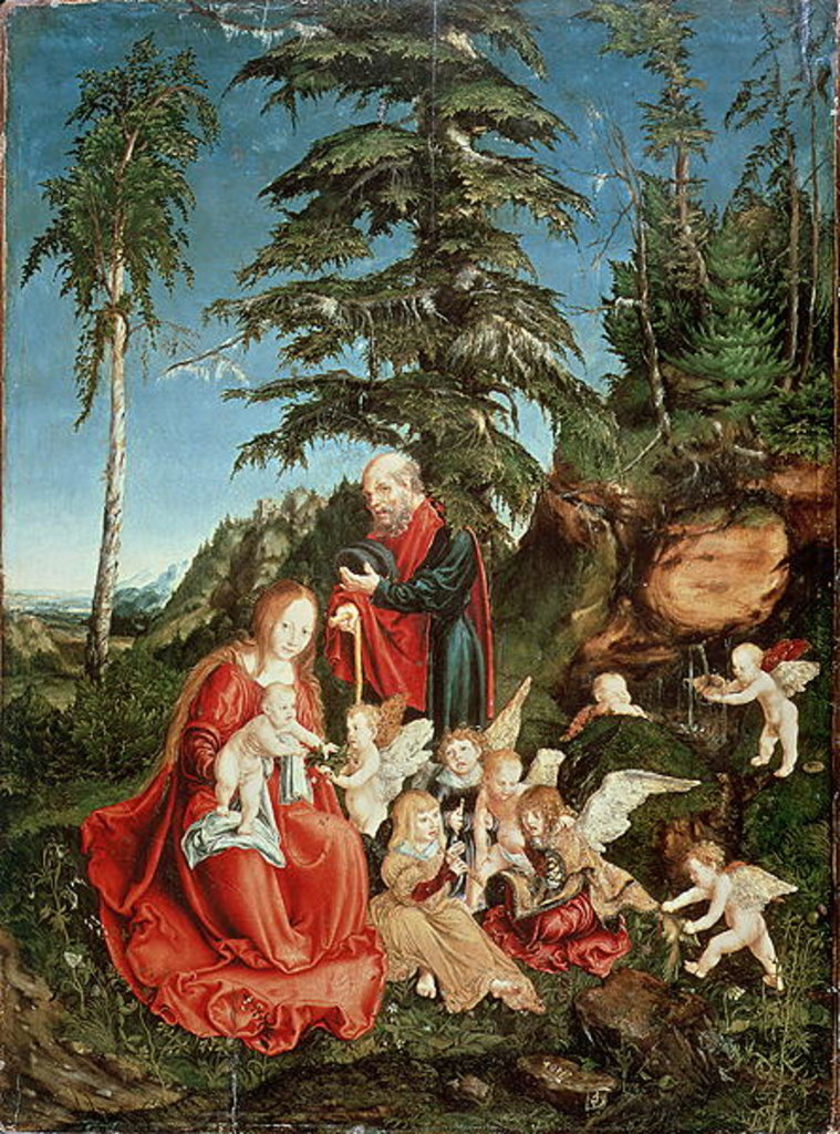 Detail of Rest on the Flight into Egypt, 1504 by Lucas the Elder Cranach