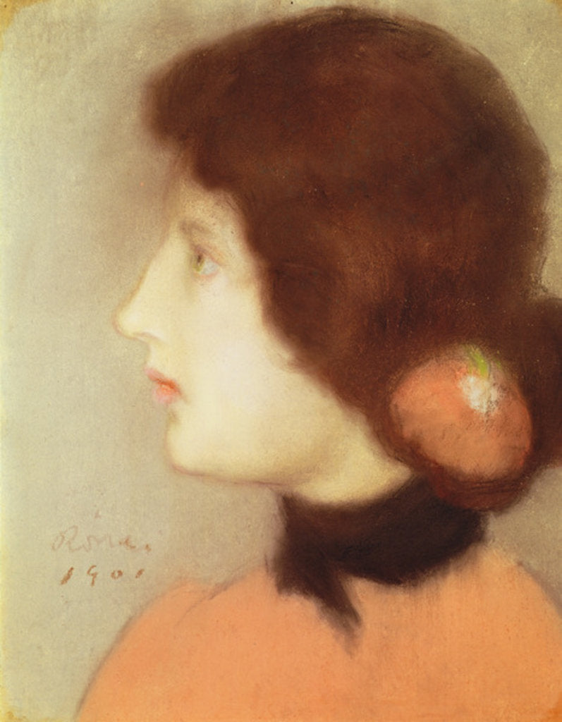 Detail of Cleo de Merode, 1901 by Jozsef Rippl-Ronai