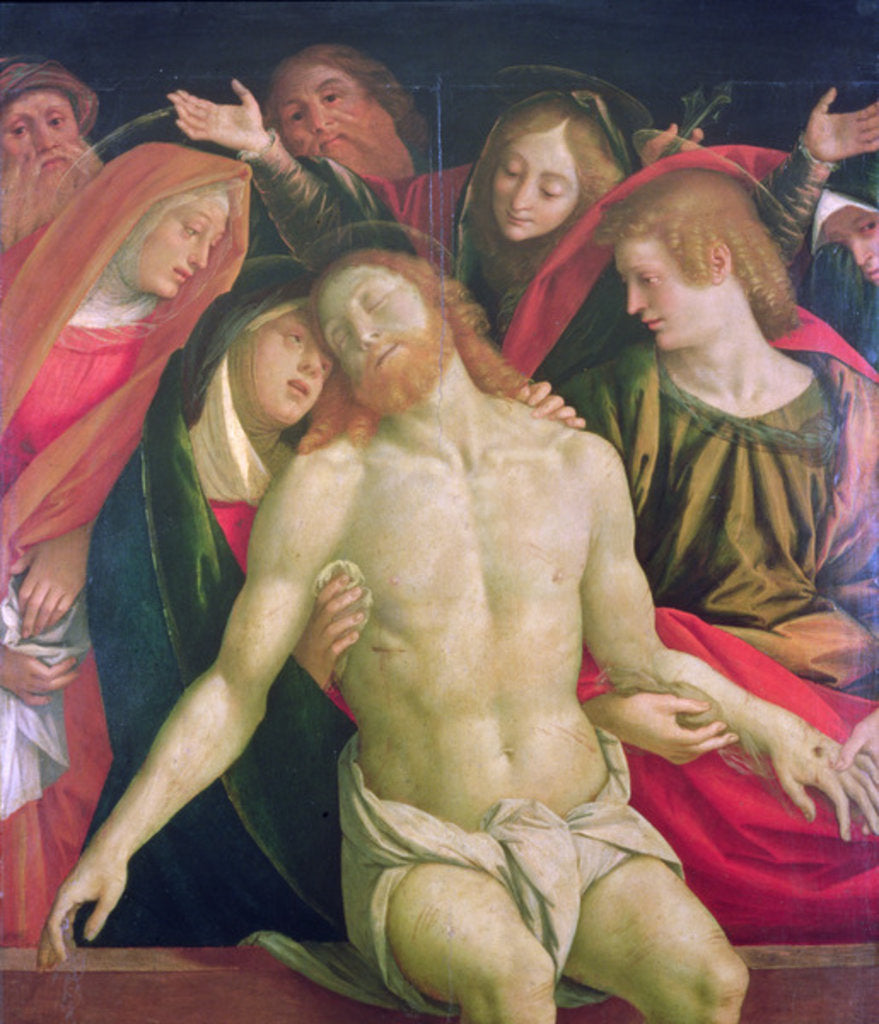 Detail of The Dead Christ with the Virgin and Saints by Gaudenzio Ferrari