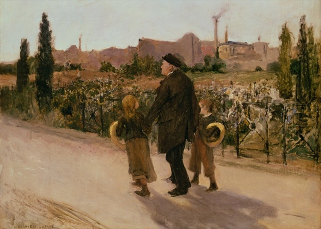 Detail of All Souls' Day, c.1882 by Jules Bastien-Lepage