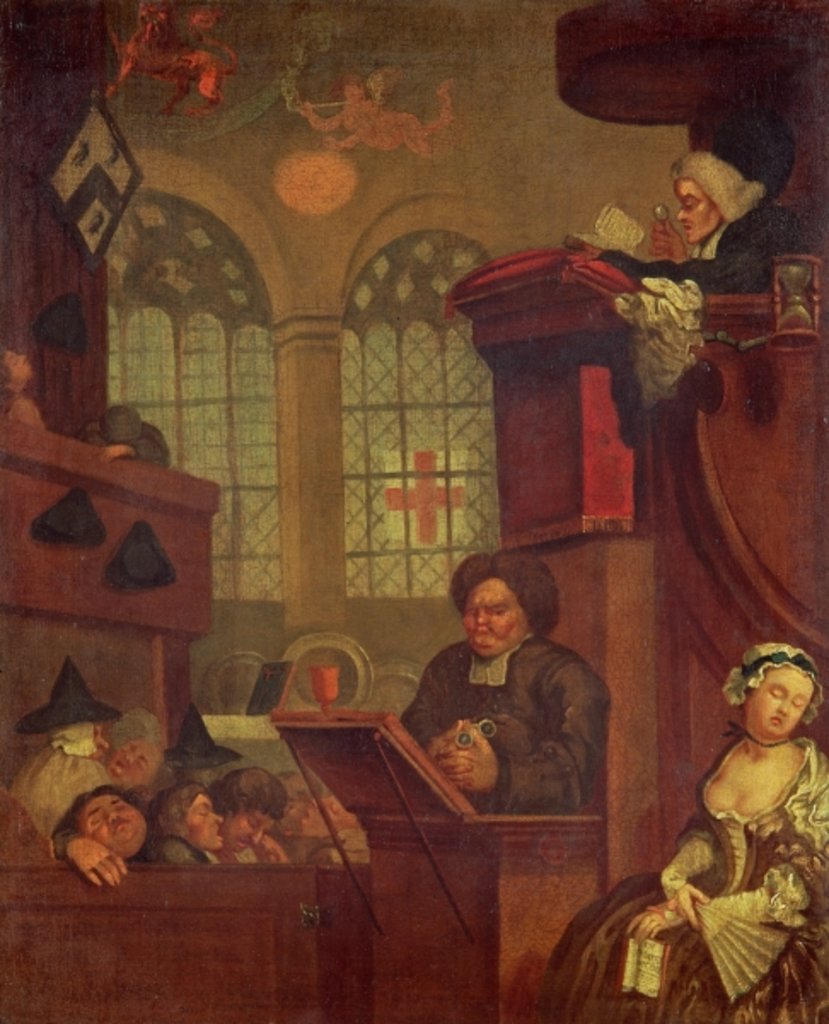Detail of The Dull Sermon by John Collet