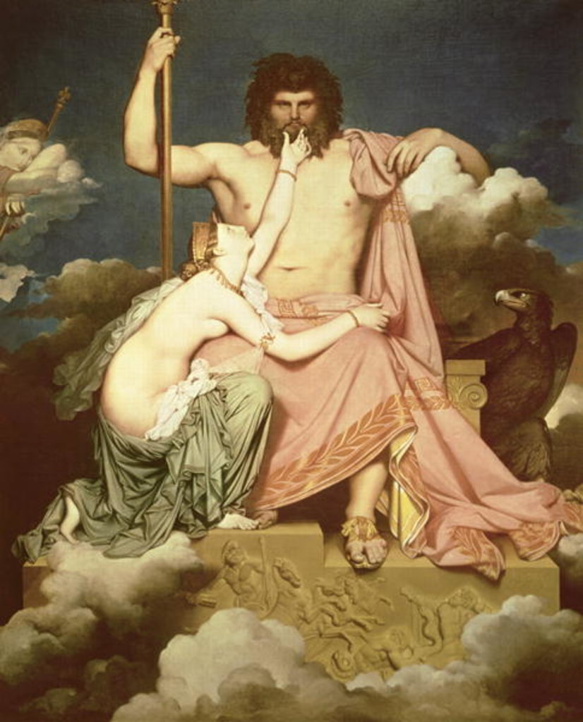 Detail of Jupiter and Thetis, 1811 by Jean Auguste Dominique Ingres