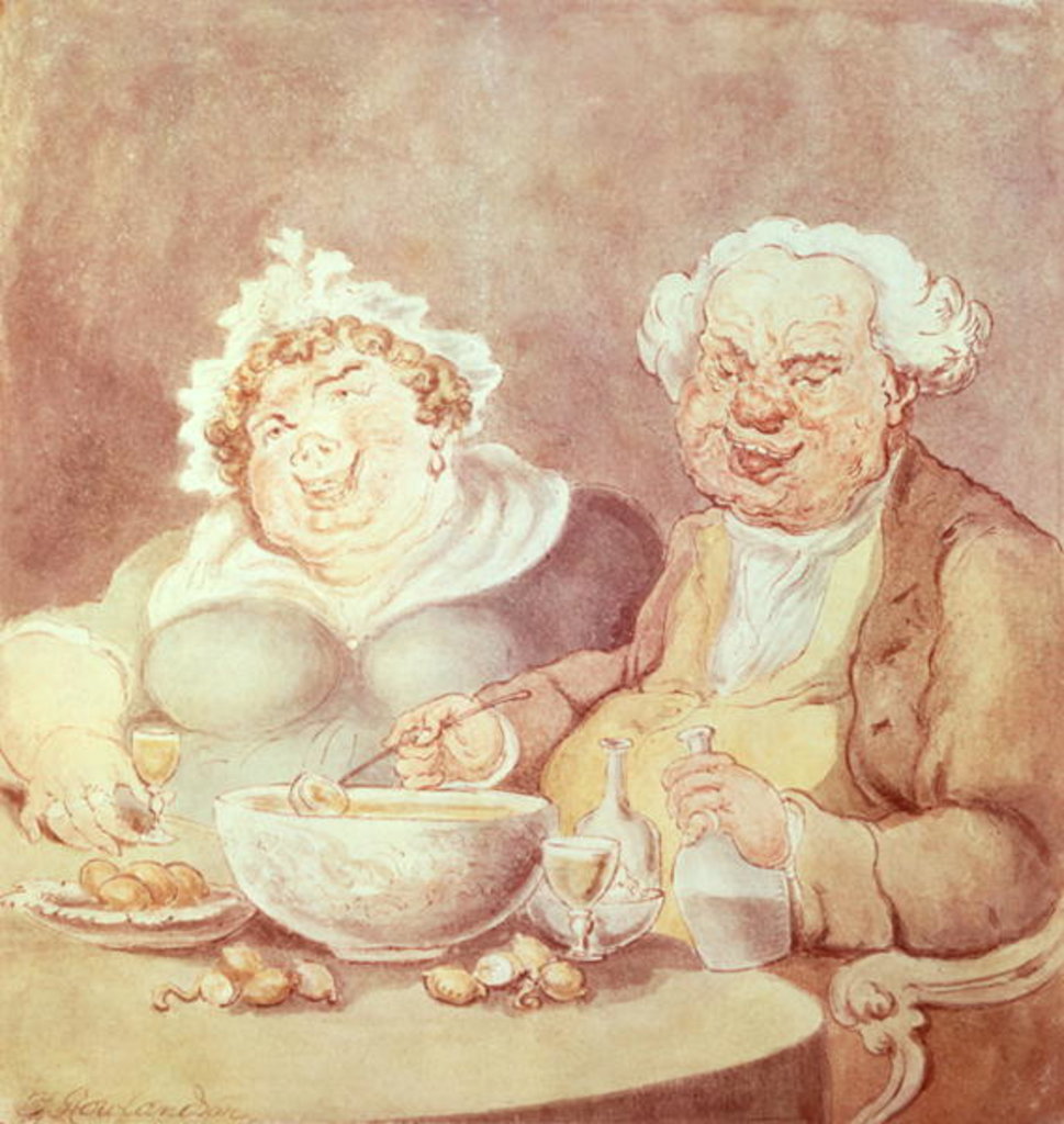 Detail of Gluttons, c.1800-05 by Thomas Rowlandson