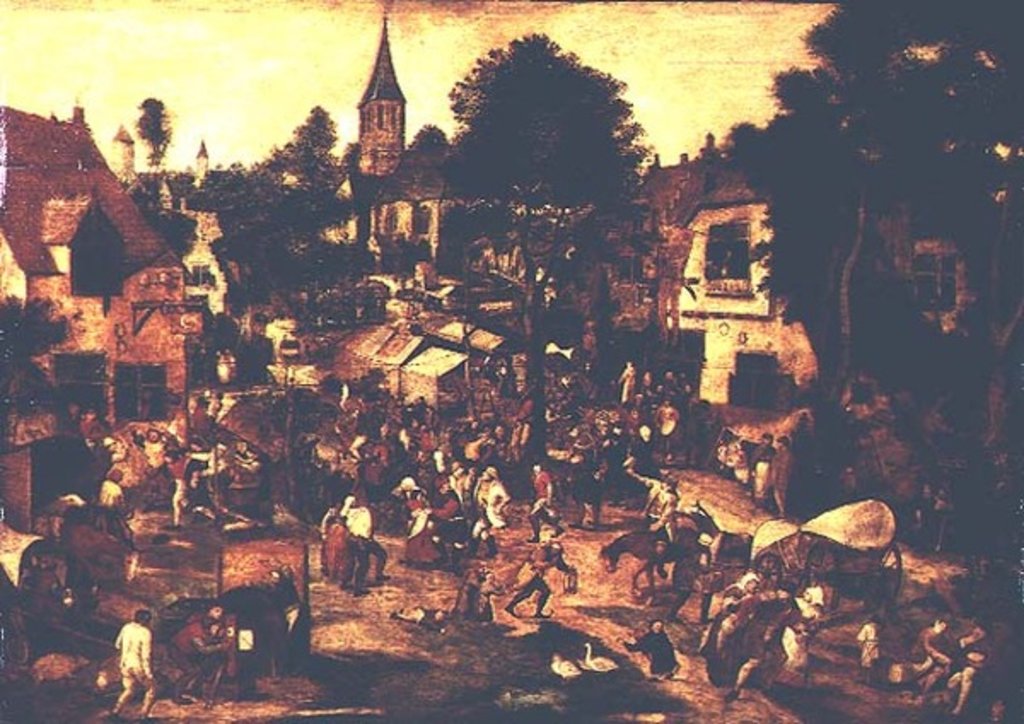 Detail of The Village Fair by Pieter the Younger Brueghel