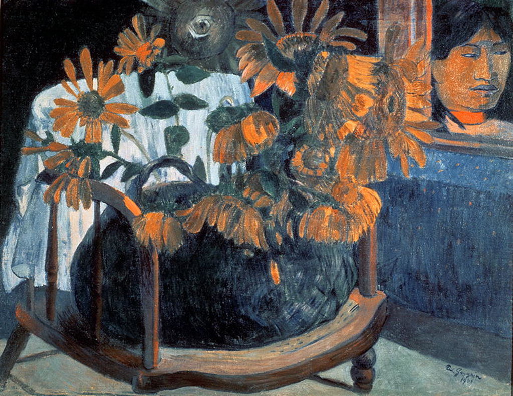 Detail of Sunflowers, 1901 by Paul Gauguin