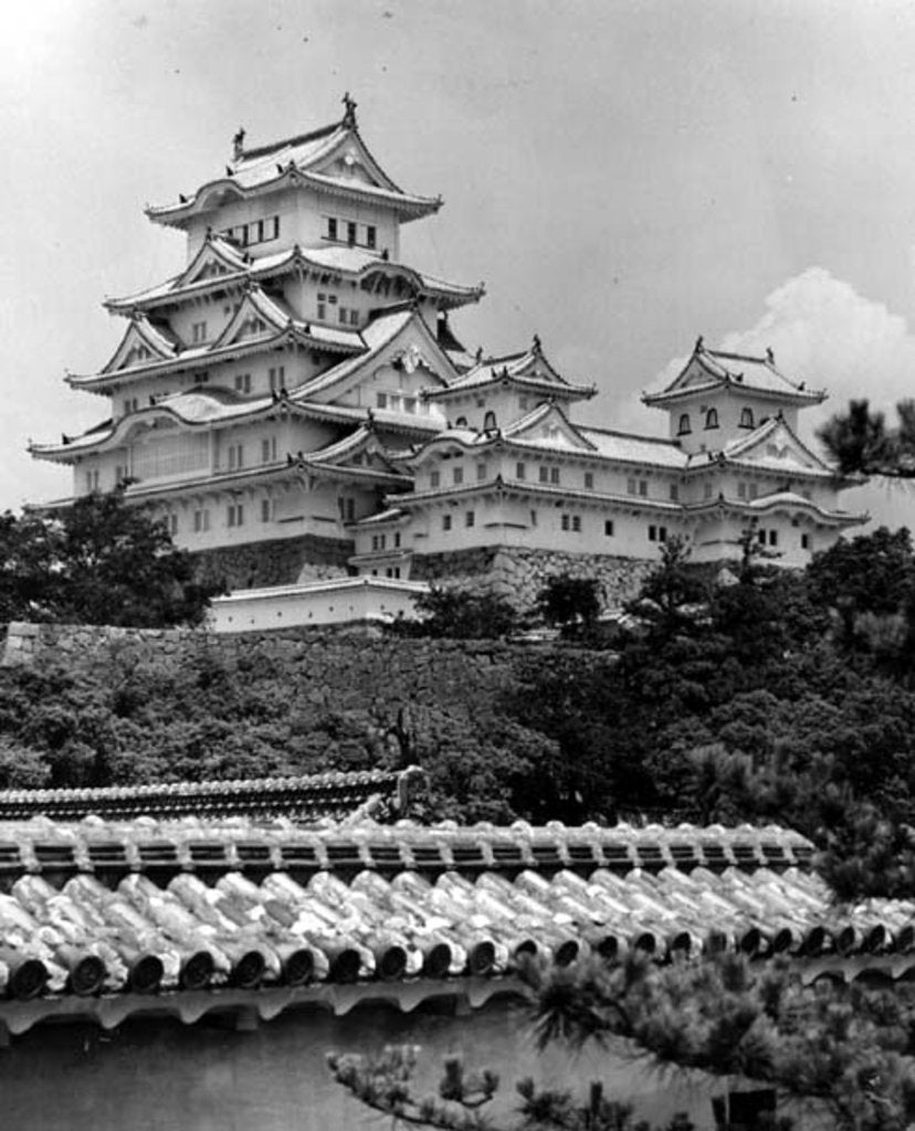 Detail of Himeji Castle, Kyoto, completed 1609 by Anonymous