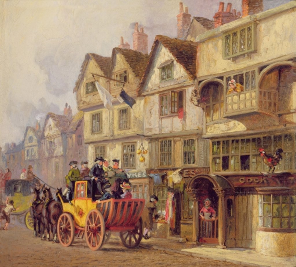 Detail of The Cock Tavern by Albert Joseph Moore