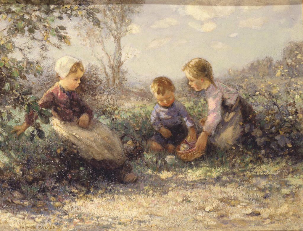 Detail of The Picnic, 20th century by James Faulds
