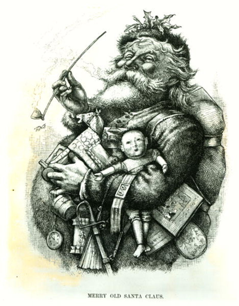 Detail of Merry Old Santa Claus by Thomas Nast