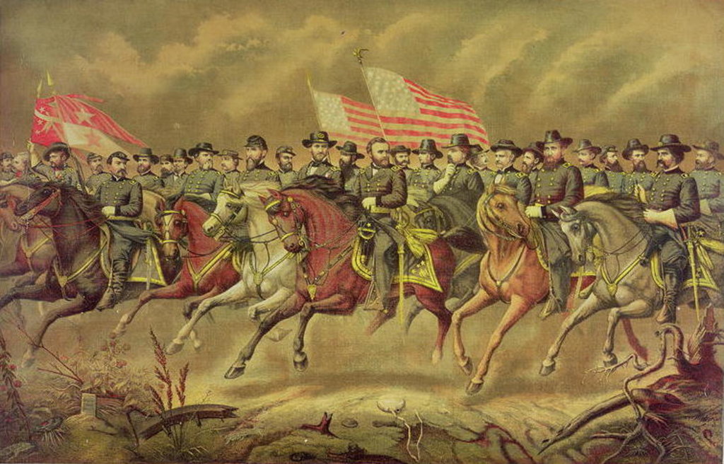 Detail of Grant and his Officers by E. Boell