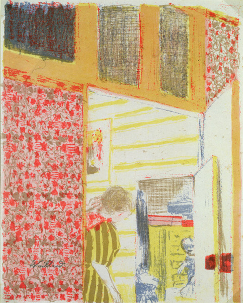 Detail of Interior in Shades of Pink III by Edouard Vuillard