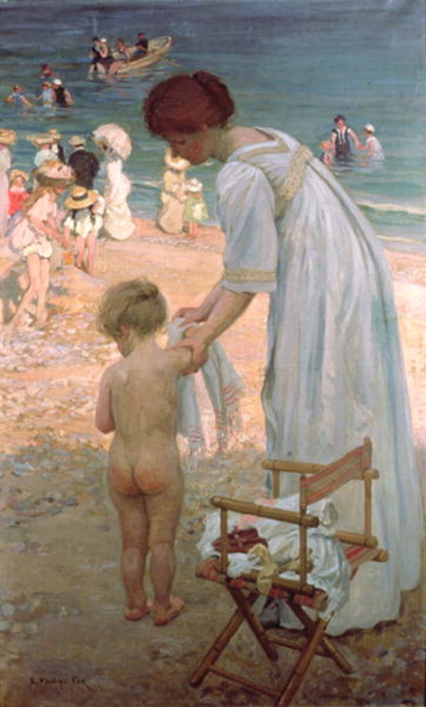 Detail of The Bathing Hour by Emmanuel Phillips Fox
