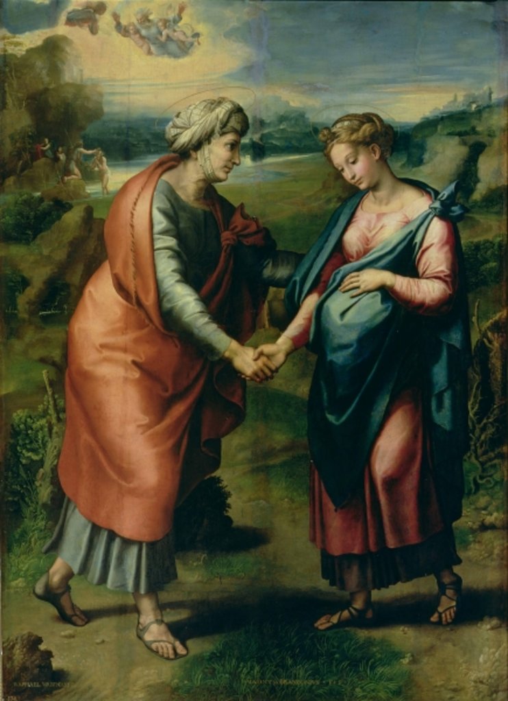 Detail of The Visitation by Raphael (1483-1520)
