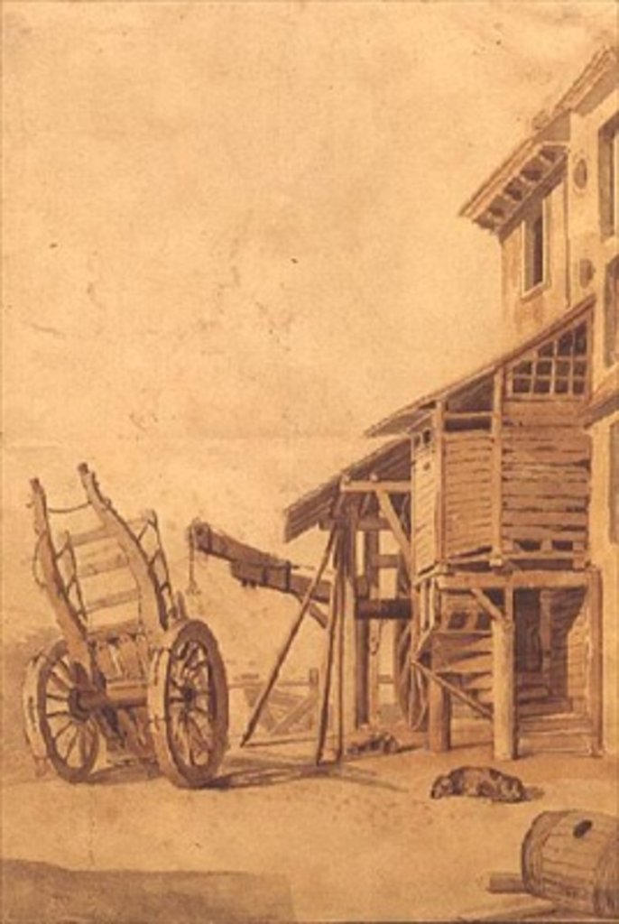 Detail of East India Docks by Samuel Scott