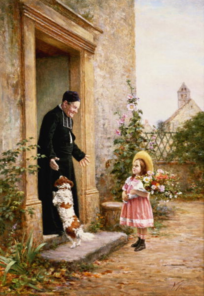 Detail of The Priest's Birthday by Vincent Chevilliard